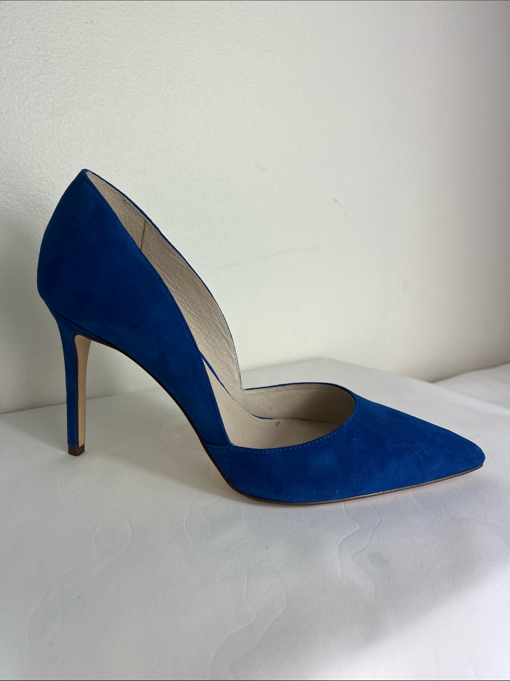 Louise Et Cie Royal Blue Pointed-Toe Suede Pump